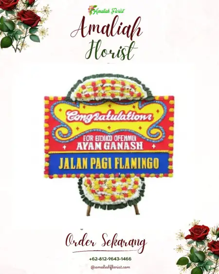 Sewa Papan Bunga Ketapat Bening